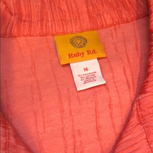 Ruby Rd. Salmon Color Jacket - Picture 6 of 6